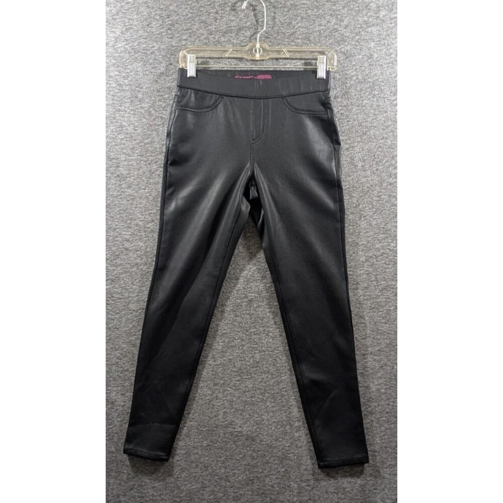 No Boundaries Woman's Black Faux Leather Leggings Pants High Waist Size 3-5